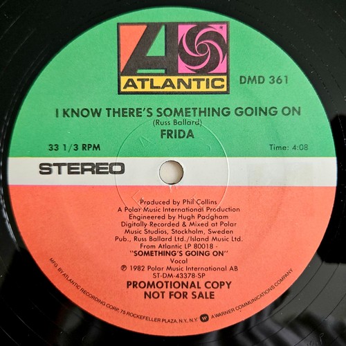 ROCK - FRIDA - I KNOW THERE'S SOMETHING GOING ON - ATLANTIC RECORDS PROMO - ABBA - Picture 2 of 4