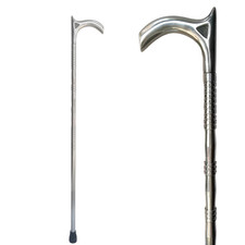 37  Tactical Walking Stick Cane Curved Handle   Outdoor Stick Gift For Men Women