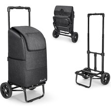 2 in 1 Shopping Carts for Groceries, 330 lbs Grocery Cart on Wheels