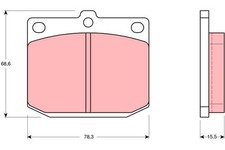 Plaquette de frein Toyota CRESSIDA
