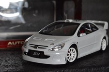 AUTOART Peugeot 307 WRC 1/18 Diecast Car White Very Good Limited