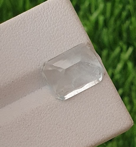 5.50 Cts Natural Unheated Excellent Emerald Cut Aquamarine From Pakistan - Picture 3 of 3