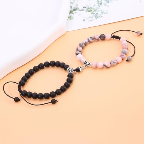 Magnetic Couple Bracelet Set Friendship Couple Long Distance Matching Bracelet N - Picture 7 of 7