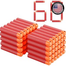 60 PCS Mega Darts Foam Bullet Refill Pack - Compatible with Nerf N-Strike Mega S