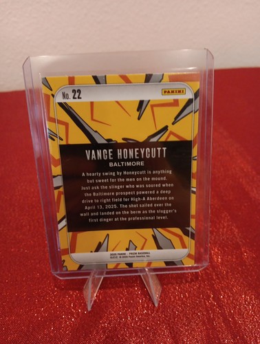 ¡Dingers de béisbol Vance Honeycutt 2025 Panini Prizm! (RC) #22 Baltimore Orioles - Imagen 2 de 2