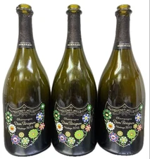 Takashi Murakami × Dom Pérignon Collaboration Empty Bottle Set 750ml JAPAN USED