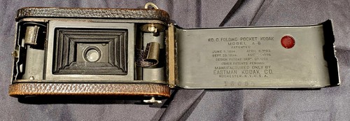 1906 ⚡Kodak Model 0 Pocket Camera. Rare Vintage Collector In Pristine Condition - Bild 5 von 7