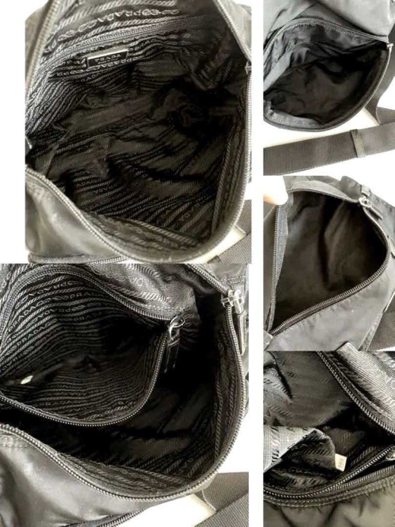 PRADA Nylon Shoulder Bag Black thumbnail 8