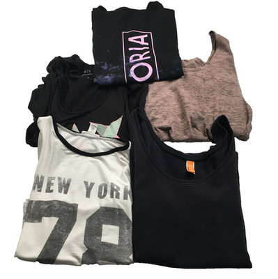 Lot of 5 Lucy Full Tilt Armani Siva & Victoria Sport Womens Tank Tops Size S