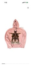 Burberry Pink Graphic Animal Print Pullover Hoodie XS Women  s Long Sleeve