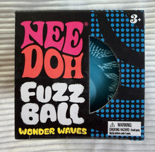 Schylling NeeDoh Fuzz Ball Wonder Waves Blue Squishy Stress Ball TikTok VIRAL