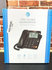 AT T CL2940 Corded Speakerphone Large Tilt Display Caller ID Black