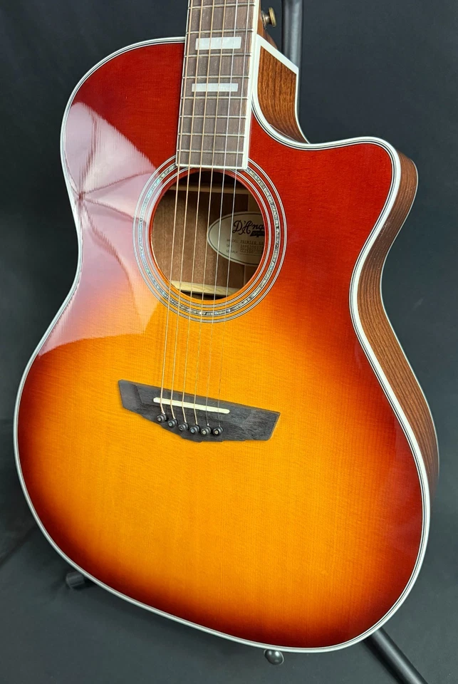 Guitarra elétrica acústica chá gelado D'Angelico Premier Gramercy Grand Auditorium - Imagem 4 de 4