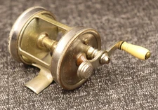 Vintage Tripart No. 580 A.F. Meisselbach 80 Yard  Metal Casting Fishing Reel