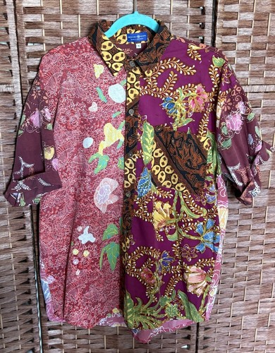 Mexicali Blues Herren Patchwork Hemd Knopfleiste bunt Hippie Festival XL
