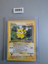 1999 WOTC Pokemon Jungle 1 Edition Pikachu De...