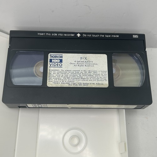 F/X VHS 1986 HBO Video Cult Horror Thriller Movie Tape Special Effects Orion - Picture 7 of 11
