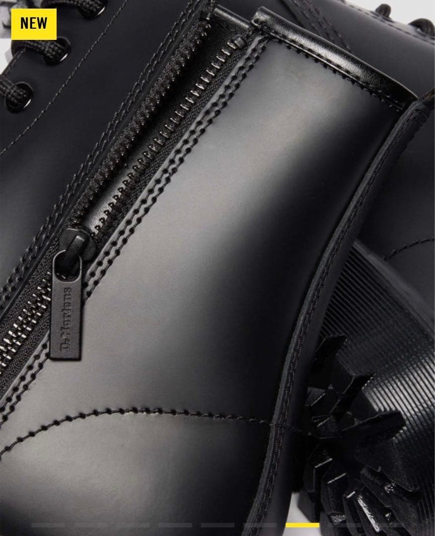 Dr. Martens 1460 ZIP BEX 8-Hole Leather Boots Gray Women's Size 22cm image 5