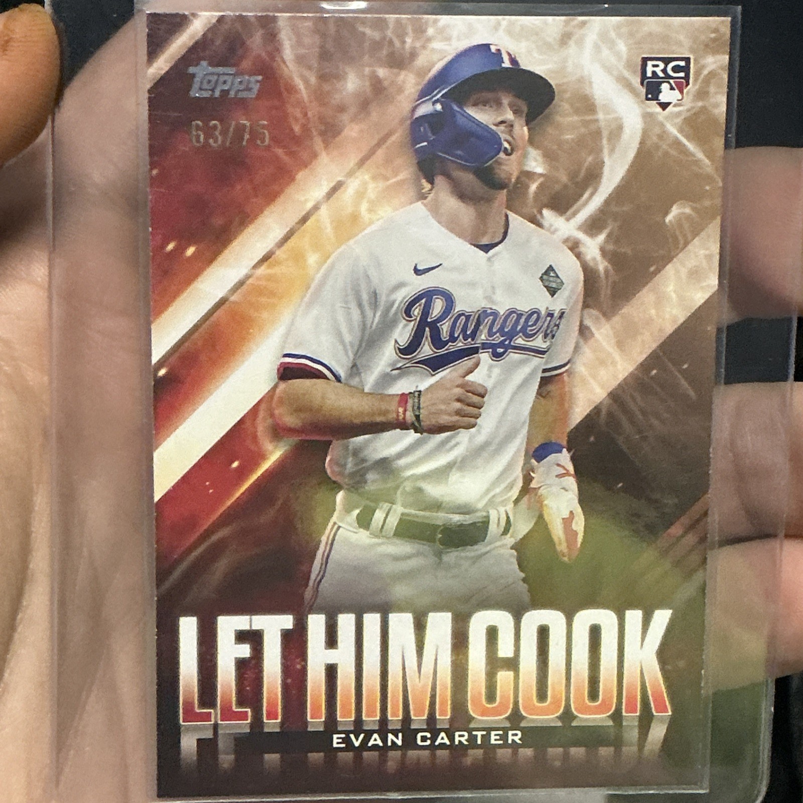 2024 Topps Update Series - Let Him Cook Evan Carter #LHC-16 Gold /75 (RC)