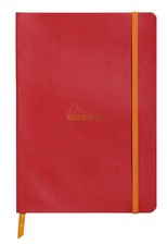 Rhodia Rhodiarama SoftCover Notebook - 80 Lined Sheets - 6 x 8 1/4 A5, Poppy