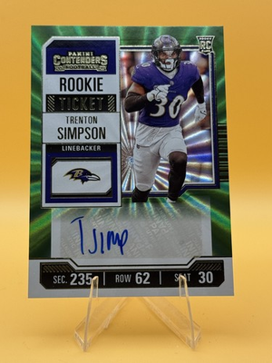 #ad #ad 2023 Panini Contenders Rookie Ticket Trenton Simpson #300 Opening Kickoff... $4.00