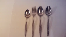 Stylecraft SYF2 Stainless Japan Single Rose Dinner 4 PIECES  #T24
