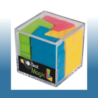 IQ-Test Box - L-Würfel-Puzzle (Bunt)