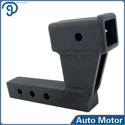 For 2 inch 2 inch Receiver with 6 inch Rise/Drop Black Trailer Hitch Riser New