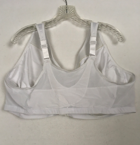 Glamorize Bra Women Size 56 G White Front Close Wireless Unpadded Unlined - Picture 4 of 10