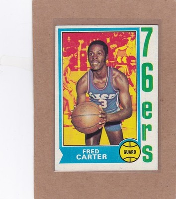 1974-75 TOPPS BASKETBALL FRED CARTER #75 76ERS VGEX *A43322