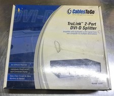 Trulink 2 Port DVI-D Splitter Signal Extender Monitor 40357 cables to go
