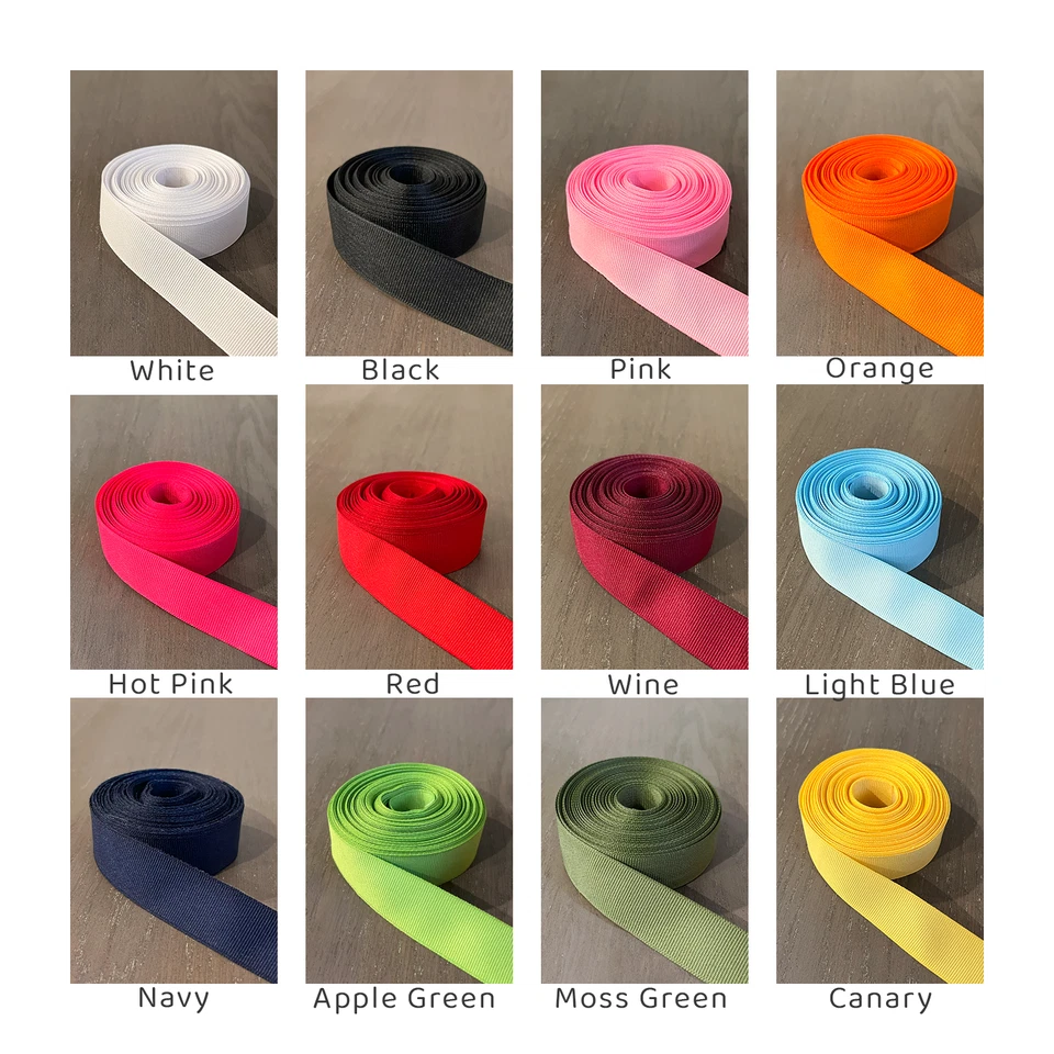 Cinta enrollada GROSGRAIN 7/8" 100 % poliéster elige color y yardas cantidad Foto 2 de 4