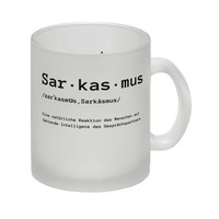 Sarkasmus Definiton Glas Tasse Mit Spruch