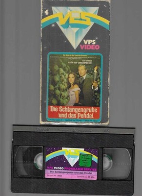 VPS Pappe / Pappbox  Lex Barker Die Schlangengrube und das Pendel  VHS Rarität