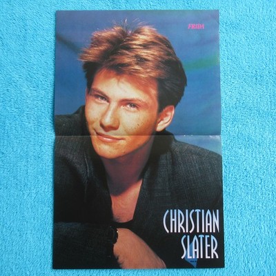 CHRISTIAN SLATER POSTER FRIDA 2 Seiten 1990er