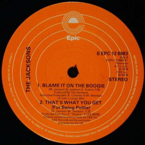 The Jacksons - Destiny (12", Single, Ltd) (Very Good Plus (VG+)) - 3486885180 - Bild 4 von 4