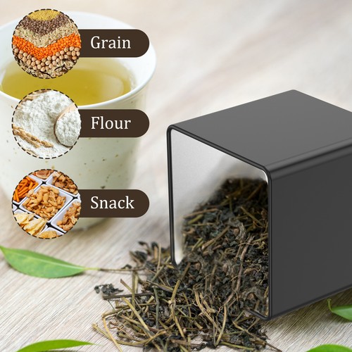 3Pcs Tea Sugar Coffee Canister Set with Bamboo Lids Large Capacity Tea WaurH - Picture 5 of 24