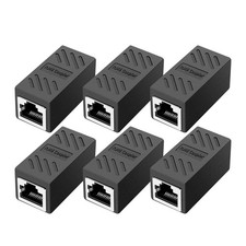 ZUZONG RJ45 Coupler Ethernet Inline for 1.6 0.7 0.65, Black