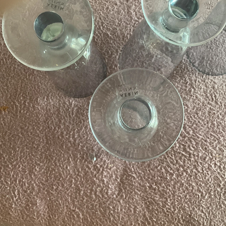 4 copas transparentes de agua/vino Williams Sonoma Aerin de Lenox Collection Foto 3 de 4