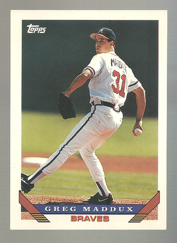 Greg Maddux #54T 1993 Topps Traded card
