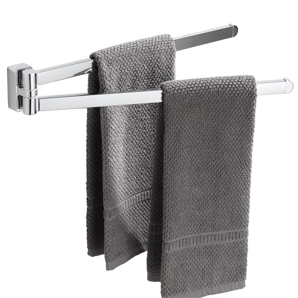 Handtuchhalter Edelstahl Wandmontage Schwenkbar Platzsparend Bad KüChe 2 Stangen-image