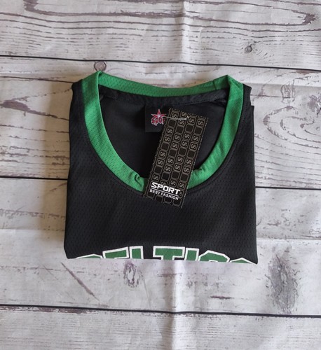 Sport Performance Boston Celtics Top & Shorts Black 0 Tatum Youth XS Age 6-7 - Picture 8 of 12