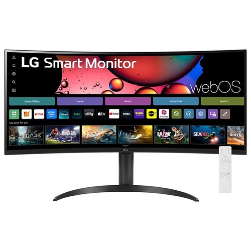 LG 34 Inch Smart Monitor WQHD 1440P Curved Screen 100Hz with HDR10 | eBay