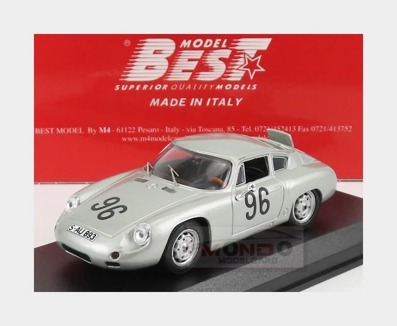 Porsche Abarth N°127 – Tour De France 1961 – Bouchet/Aury – 1/43 Best Model (BT9580)