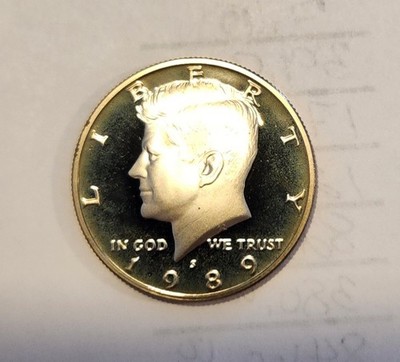 1989-S Proof Kennedy Clad 50c Half Dollar
