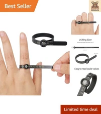 Magnifier Edition Reusable Finger Size Gauge - Jewelry Size 1-17 Accurate Tool