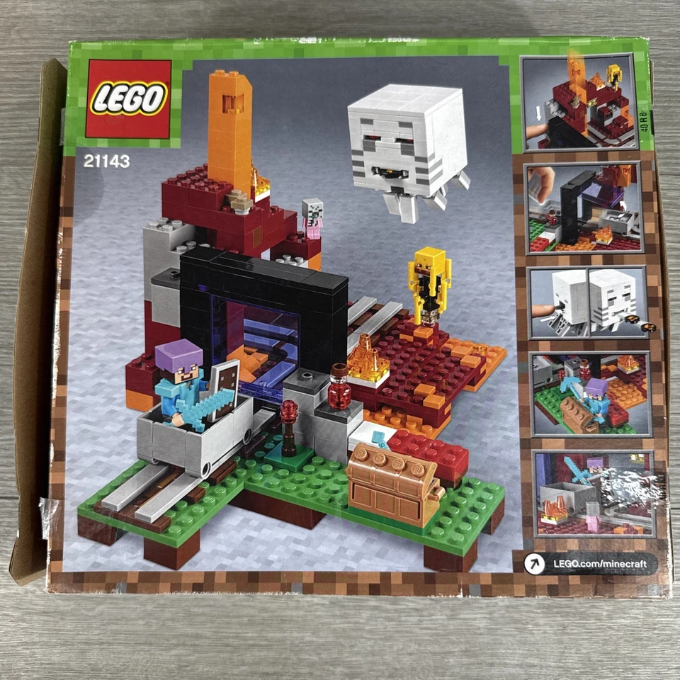 *NUEVA CAJA ABIERTA* LEGO Minecraft: The Nether Portal (21143) Foto 2 de 4