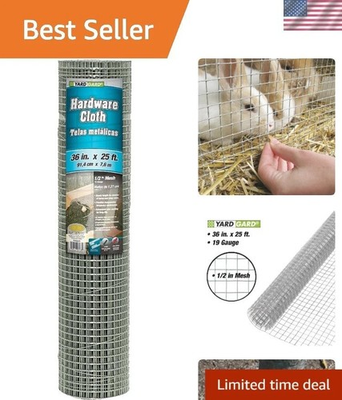 #ad #ad Durable 1 2 in. Mesh Welded Wire Fence 36 in. x 25 ft. Galvanized Steel Cloth $99.71