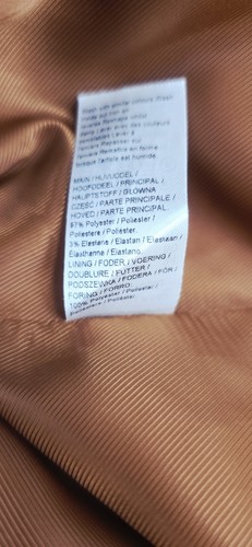 Blazer River Island Plus de un solo pecho forrado manga acanalada papá óxido talla 24 - Imagen 10 de 13