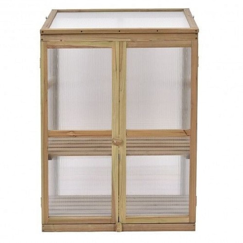 30 x 22 x 43 Inch Garden Portable Wooden Greenhouse - Color: Gray - Picture 5 of 5